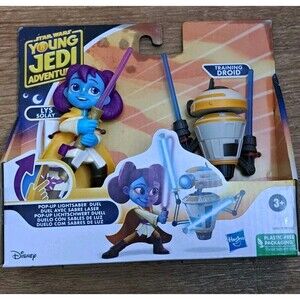 STAR WARS Young Jedi Adventures Lys Solay & Training Droid Fiqurines New In Box